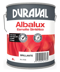 ALBALUX ESMALTE SINTETICO BRILLANTE 4.000 Lt  NEGRO