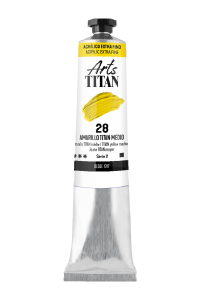 TUBO ACRILICO EXTRAFINO TITAN ARTS AMARILLO TITAN MEDIO 0,060 Lt