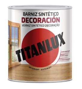 BARNIZ TITANLUX SINTETICO SATINADO INCOLORO 4 Lt.