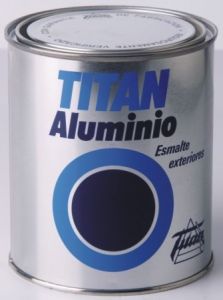 ESMALTE TITAN ALUMINIO EXTERIORES ALUMINIO 0,125 Lt.