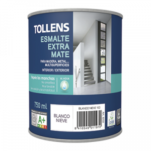 ESMALTE TOLLENS EXTRA MATE NEGRO 0,75 Lt